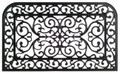FRENCH QUARTER RUBBER DOORMAT - 18" X 30" - WROUGHT IRON GATE DESIGN WELCOME MAT - OPEN BOX SALE ITEM