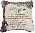 "ADVICE FROM A TREE" TAPESTRY THROW PILLOW - 12" SQUARE