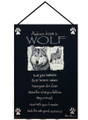 ADVICE FROM A WOLF TAPESTRY WALL HANGING