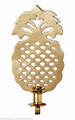 "WILLIAMSBURG" PINEAPPLE SOLID BRASS CANDLE WALL SCONCE 