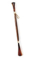 "OXFORD SQUARE" LONG HANDLED SHOE HORN - 21"L - SIMULATED TORTOISE SHELL HANDLE