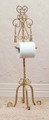 BUCKINGHAM PALACE FREE STANDING TOILET PAPER HOLDER - ANTIQUE GOLD