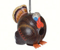 Wild turkey bird house crafted of unendangered Albesia wood and intricately hand painted.