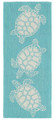 "TURTLE KEY" SEA TURTLE RUG - BLUE GREEN - INDOOR OUTDOOR RUG - 2' x 5' RUNNER