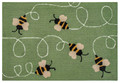 "BUSY BEES" INDOOR OUTDOOR RUG - 30" x 48" - BEE RUG
