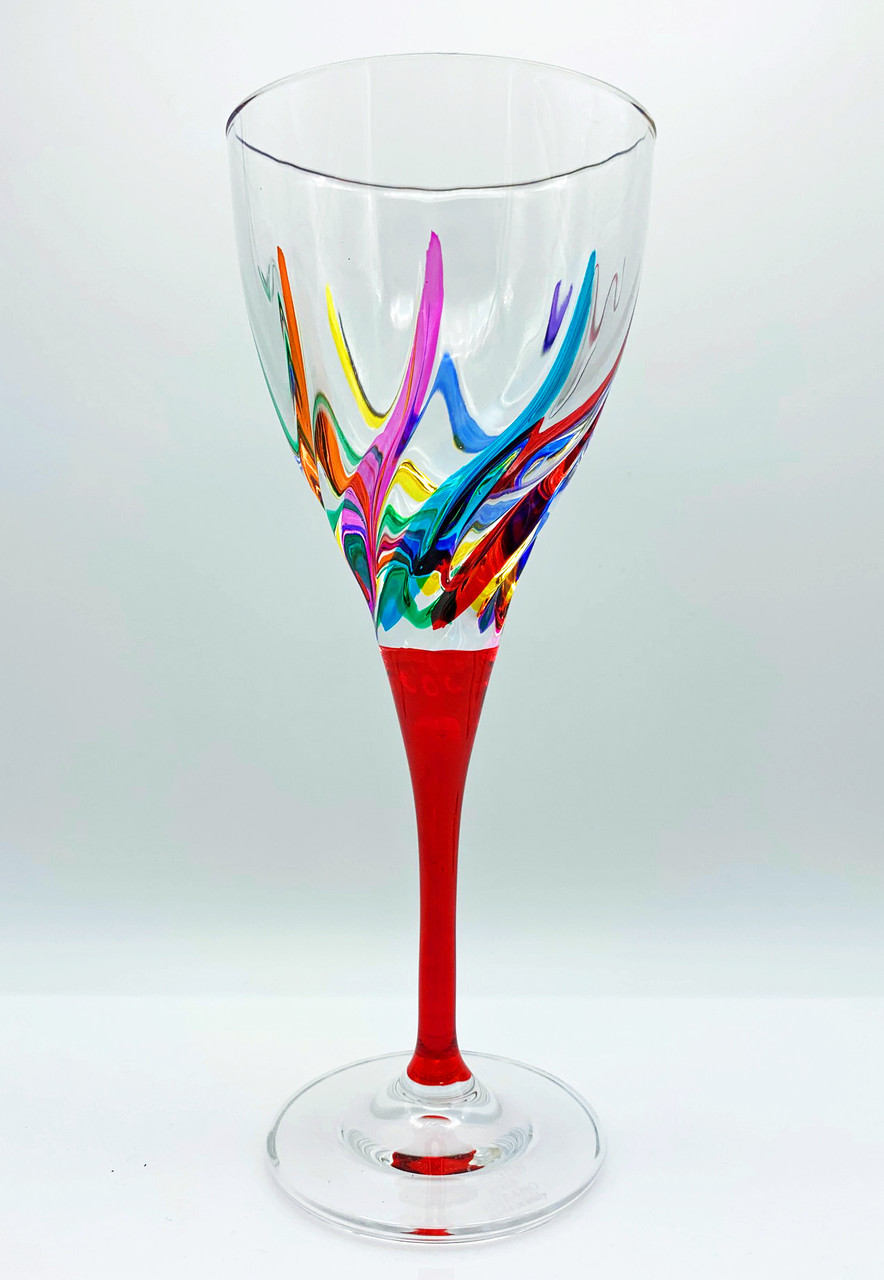Venetian Carnevale Wine Glass, Kensington Row