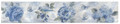 "GARDEN IN BLUE" TABLE RUNNER - 13" X 72" - FLORAL DECOR