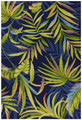 "TROPICAL ISLE" INDOOR OUTDOOR RUG - BLUE BACKGROUND - 3'3" X 5'3" - FREE SHIPPING*
