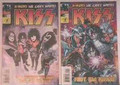 KISS #1 COMIC BOOK- LOT OF 2 - 2 DIFFERENT COVERS- 2002-GENE SIMMONS