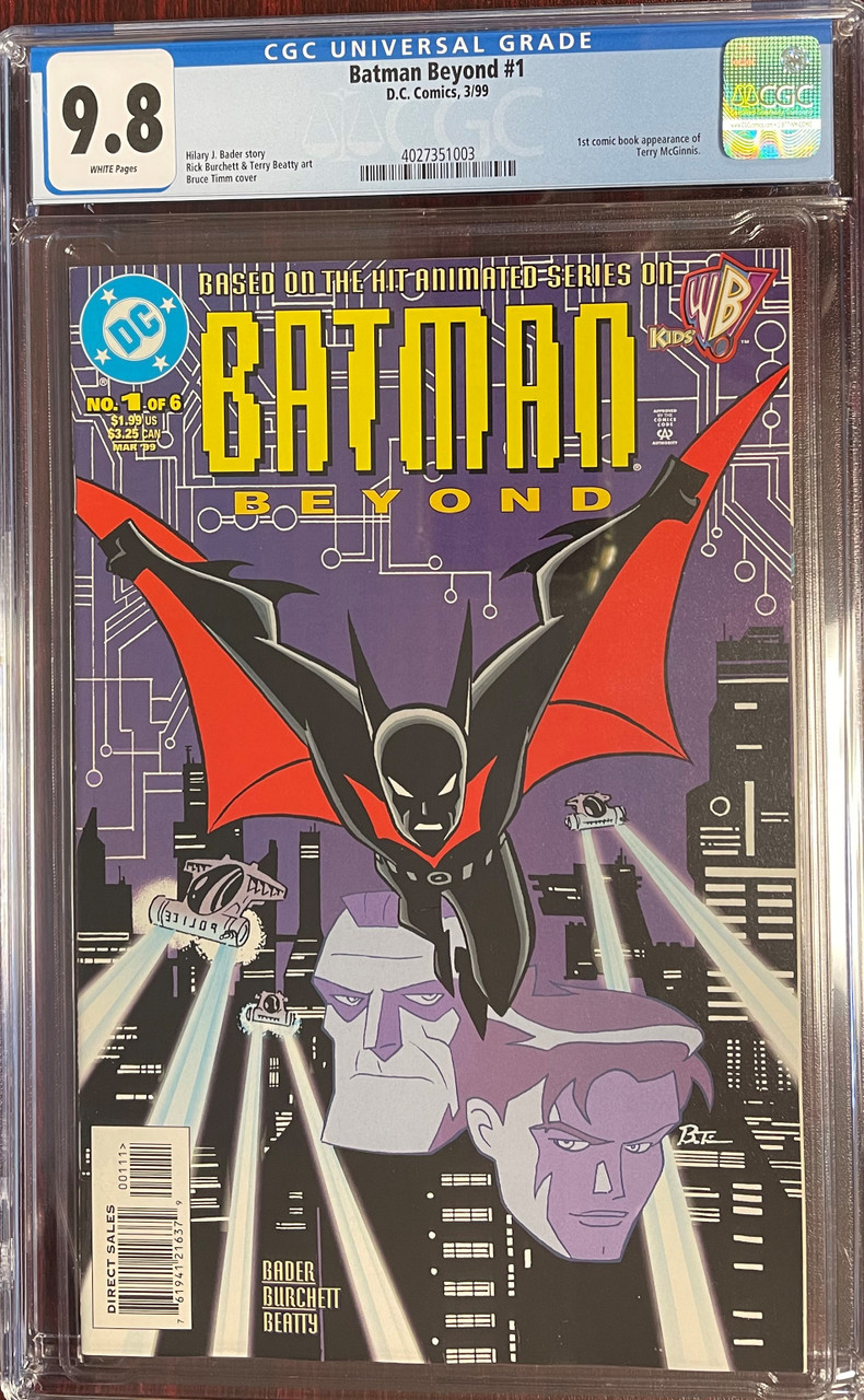 BATMAN BEYOND #1 (DC,1999) 1ST PRINT, 1st TERRY MCGINNIS CGC 9.8