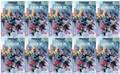 AVENGERS X-MEN FCBD #1 NEW HERO "BLOODLINE" LOT OF 10 COPIES  VF+