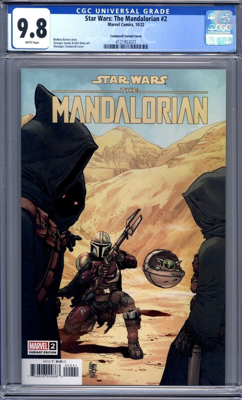 STAR WARS THE MANDALORIAN outlet #2 Cheung 1:50 Variant 1st Full Grogu CGC 9.8