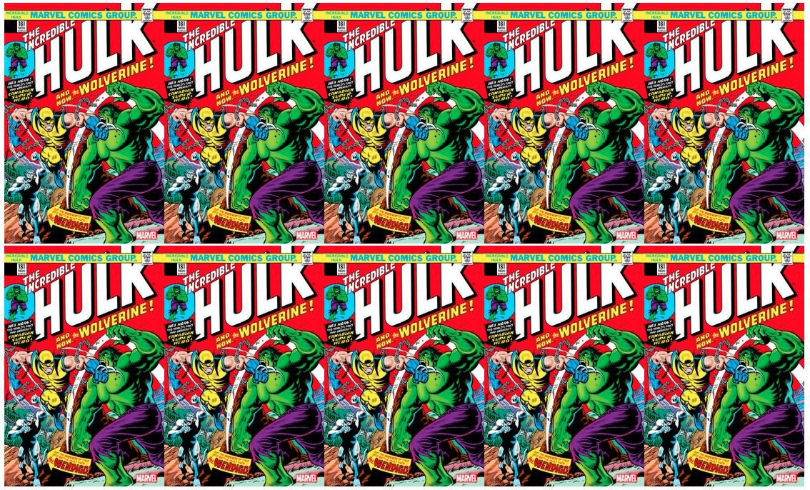 INCREDIBLE HULK 181 FACSIMILE EDITION FOIL VARIANT LOT OF 10 COPIES NM ...