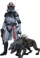 STAR WAR SERGEANT HOUND HOT TOYS FIGURE (THE CLONES WARS) TMS167