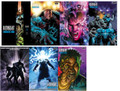MIDNIGHT FANTASTIC FOUR #1 LOT OF 7 REG & VARIANT COVERS NM 
