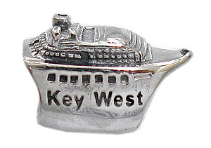 Sterling Silver Key West Cruise Ship Bead