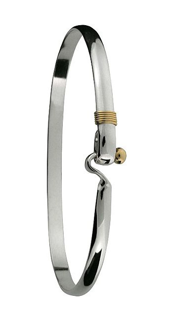 S675 Caribbean Hook Bracelet  Sterling Silver 6mm 75 I
