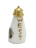 Key West Lighthouse Bead. Sterling Silver, Enamel, and gold plated accents.