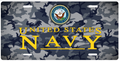 Navy License Plate