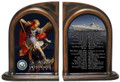 St. Michael Navy Bookends