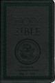 Laser Embossed Catholic Bible with Navy Cover - Black NABRE