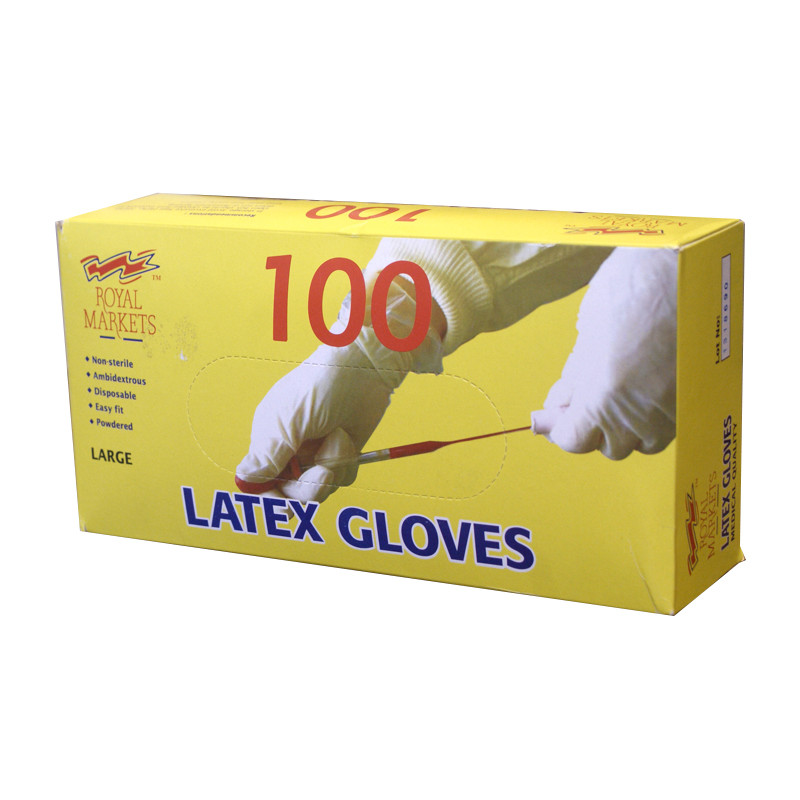latex gloves box of 100