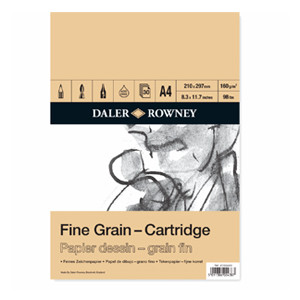 160gsm Daler Rowney Fine Grain Cartridge Pad A3