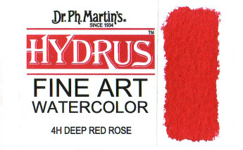 Dr. Ph. Martin's Hydrus Fine Art Watercolor 1.0 oz Deep Red Rose (4H) g6bh9ry
