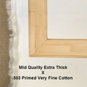 Bespoke: Mid Quality x Universal Primed Super-Fine Grain Mixed Weave Cotton Duck 503