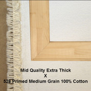 Bespoke: Mid Quality x Universal Primed Medium Grain 100% Cotton Duck 528c