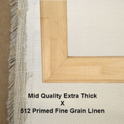 Bespoke: Mid Quality x Universal Primed Medium-Coarse Grain Linen 512