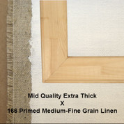 Bespoke: Mid Quality x Universal Primed Medium Grain Linen 166