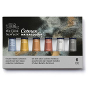 W&N Cotman Watercolour - Metallic Set of 6 Tubes