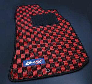 D Max Red Black Floor Mat Set 89 94 S13 Faction Motorsports