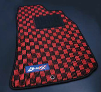 D Max Red Black Front Floor Mats 89 94 S13 Faction Motorsports