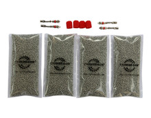 Includes 4 bags, 4 filtered cores, and 4 caps