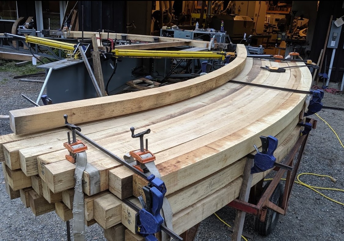 4x4x12' compression bent beams