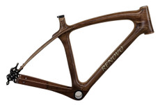 Renovo Bike frame shown in Honey Locust with Koa. 