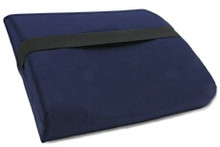 Back Cushion

Provides proper posture while providing firm support and comfort. Side support wings offer lateral support. Made with high density, quality foam and finished with a washable cover