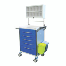 Everfit Anesthesia Trolley - BLUE Drawers