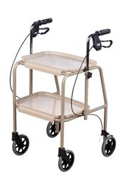 Versatile trolley that can be used with or without the trays or it can be used as a table.