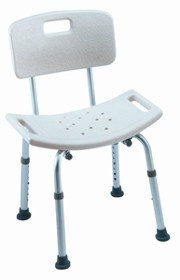 Invacare Careguard Tool-Less Shower Stool is height adjustable and easy to assemble.