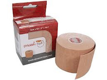 Dynamic Tape is not designed to limit range like rigid tapes but rather to permit full range whilst still providing strong support where needed.