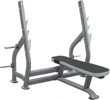 The HS Ultimate Olympic Flat Bench can be used in a commercial or residential environment.