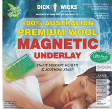 Have a peaceful comfortable nights rest with this luxurious premium quality Australian Wool Magnetic Underlay