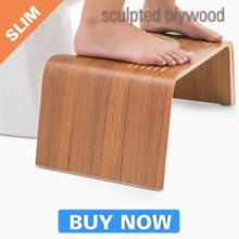 SQUATTY POTTY SLIM NATURAL-Teak Finish