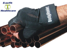 Shock Absorbing Leather Half Gloves (Pair) 