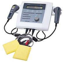 The Accusonic Stim is a combination therapy unit, offering four modes of operation: Bipolar Interferential (Premod), Laser, Ultrasound or combination mode.