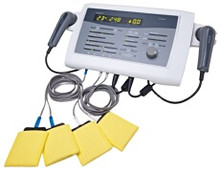 The Vestorsonic is a combination interferential ultrasound unit, offering three modes of operation, interferential, ultrasound or combination mode.