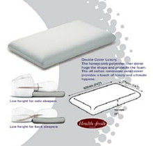 The Dentons Comfort Lowline Pillow is ideal for all children, smaller framed side sleepers, the majority of back sleepers and all water bed users.